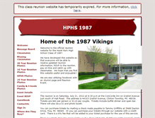 Tablet Screenshot of hphs1987.classquest.com