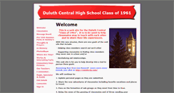 Desktop Screenshot of duluthcentralclassof1961.classquest.com