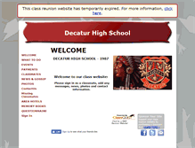Tablet Screenshot of decaturhigh1987.classquest.com