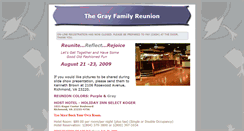 Desktop Screenshot of grayfamilyreunion.classquest.com