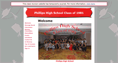 Desktop Screenshot of phillipshigh1981.classquest.com