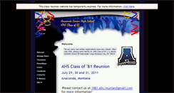 Desktop Screenshot of anacondahigh1981.classquest.com