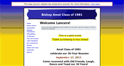 Desktop Screenshot of amatclassof1981.classquest.com