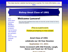 Tablet Screenshot of amatclassof1981.classquest.com