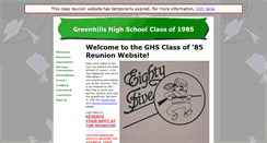 Desktop Screenshot of greenhillshighschoolclassof1985.classquest.com