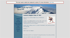 Desktop Screenshot of cambriaheightsclass83.classquest.com